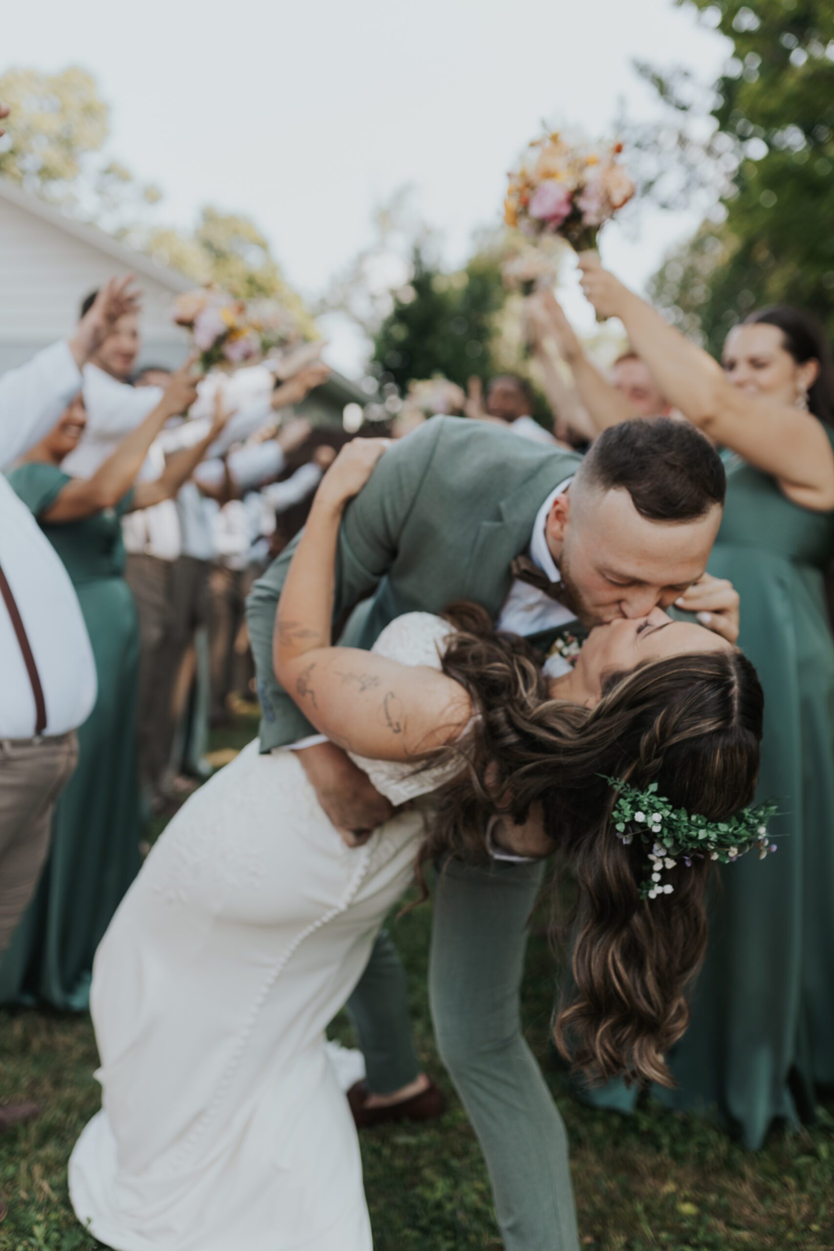 Wedding Couple at The Cannery, Vernon NY